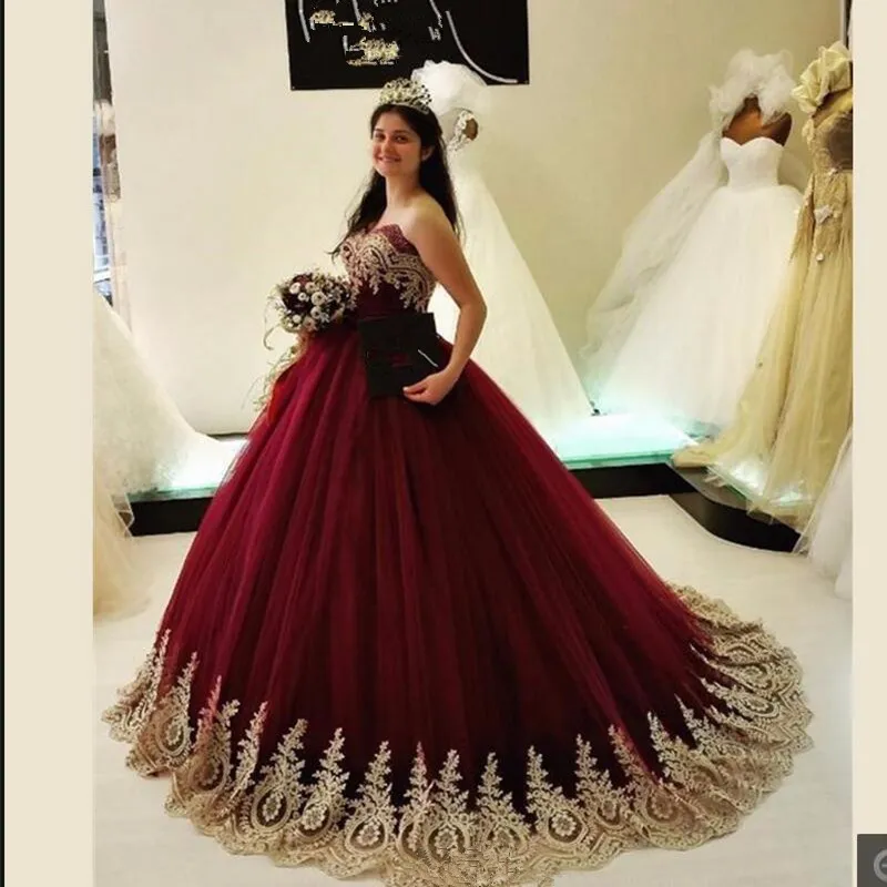 Vestidos Debutante Vestido de 15 Anos Burgundy Quinceanera Платья Ball Clange 2019 Сладкие 16 Платья Принцесса