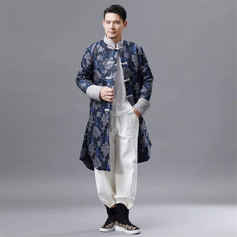 Mens Cheongsam Style Tang Suit Traditional Chinese Clothing With