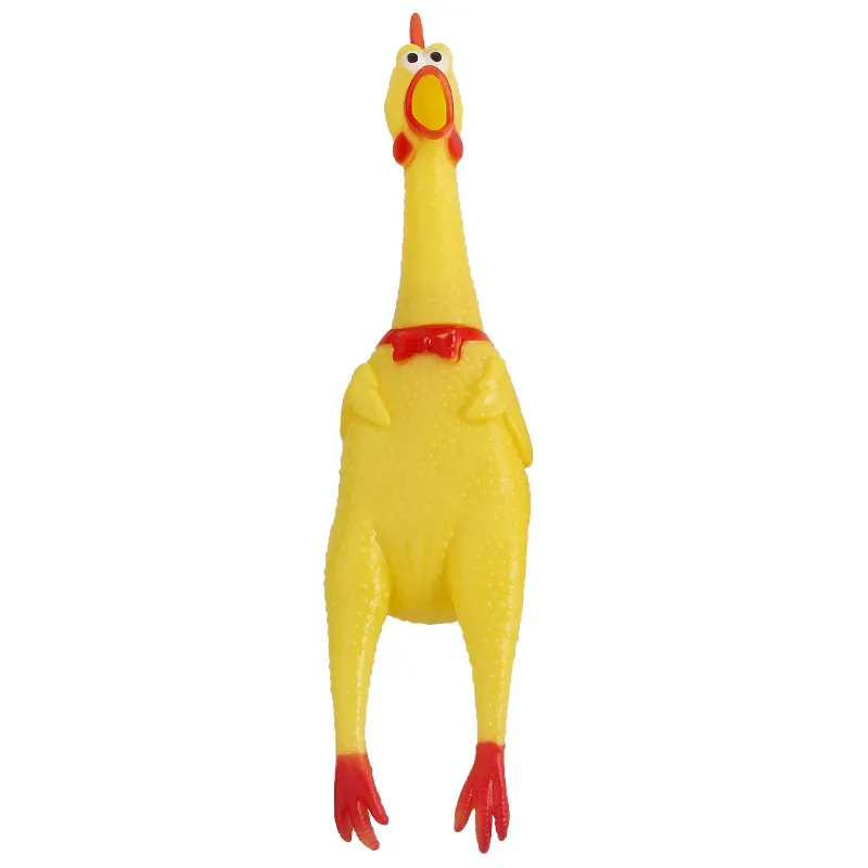 Screaming Chicken Squeeze Sound Toy Pets Rubber Chicken Dog Toy Product