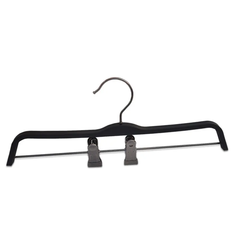 Black Plastic Hangers Clothes Coat Hanger Non-slip Storage Rack Hangers for Home Use