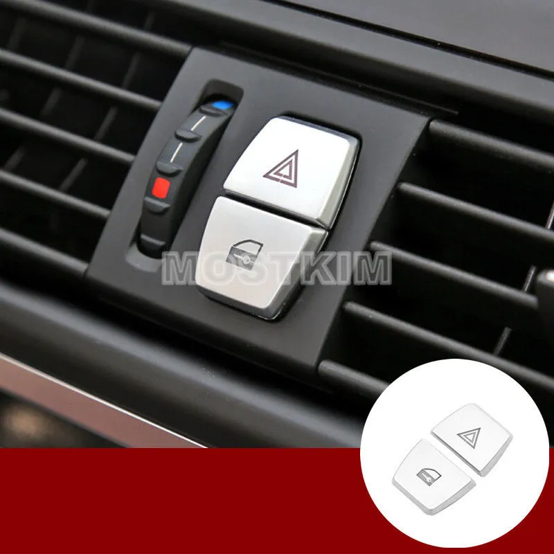 Couvercle d'habillage de bouton de lampe d'avertissement de Console intérieure pour BMW série 7 F01 F02 2009-2015