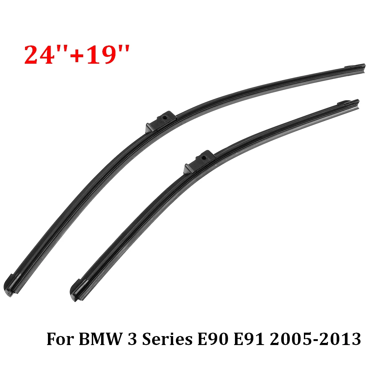 Freeshipping Best Sale 2pcs /セット24インチ+ 19インチ右フロントウィンドウWIPERブレードBMW 3シリーズE90 E90 2005-2013 A073S