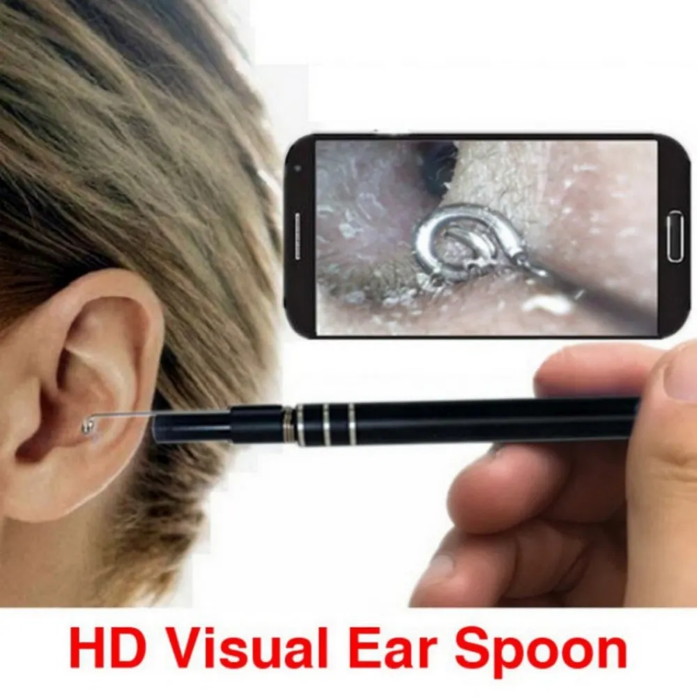 Outil de nettoyage d'inspection d'oreille d'endoscope d'endoscope de caméra  d'oreille