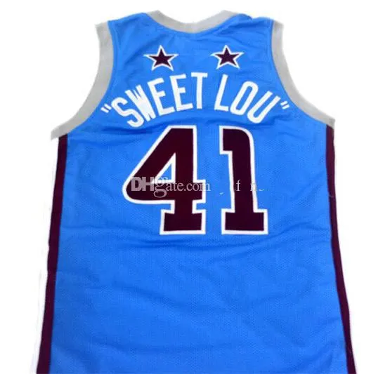 Sweet Lou Dunbar 41 Harlem Globetrotters Retro Basketball Jersey Men s Stitched Custom Any Number Name Jerseys