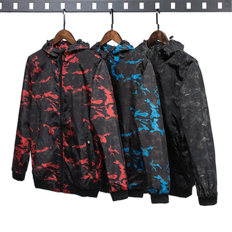 Manteau à glissière à capuche pour hommes survêtement plus taille 4XL mode mode Trend Hommes Sweats à capuche Mode Hommes Camouflage Vestes Casual Moleton Masculino Masculino