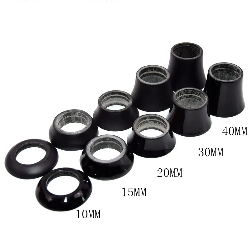 Bicycle Headset Carbon Washer Road Mountain Bike Cover Fork Taper Spacers Washer 1-1/8"(28.6mm ) Parts 10/15/20/30/40mm