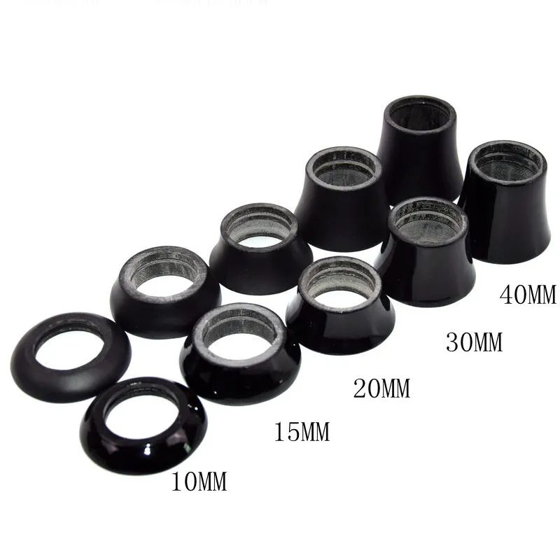 Fietshoofdtelefoon Carbon Washer Road Mountain Bike Cover Vork Taper Spacers Washer 1-1 / 8 "(28.6mm) Onderdelen 10/15/20/30 / 40mm