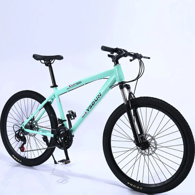 Bicicletas Montaña Bicicleta Hombre Estudiante Jóvenes Racing Mujer Speed  ​​Double Disc Frenos Off Road Acero Adulto Bicicleta De 891,07 €