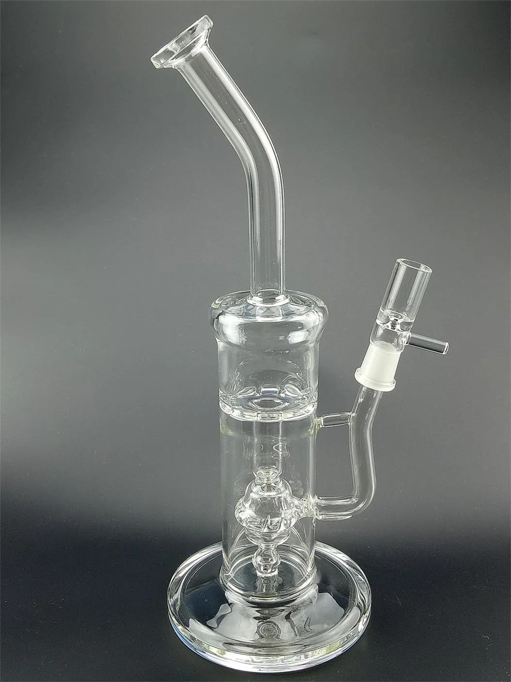 12.6 tum glas vatten bongs vattenpipa inline perfekta filter dab riggrör 14mm fog