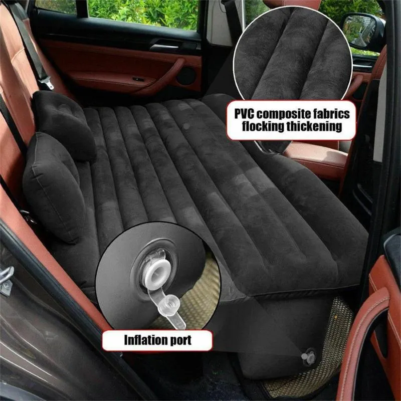 Materasso Gonfiabile Per Auto - Per Sedili Posteriori, PVC, Portatile, Impermeabile, Per Viaggi E Sonno In Auto