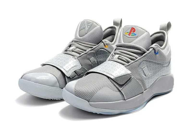 scarpe PG 2.5 Playstation lupo grigio per le vendite con le scarpe di sicurezza nuovo Paul George pallacanestro trasporto libero BQ8388