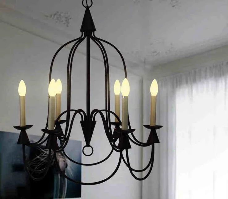 Pays d'Amérique Simple Bougie Foyer Pendentif Lumière Loft Style Salle À Manger Décoration Lumière Café Lumière AC90-265V Livraison Gratuite MYY