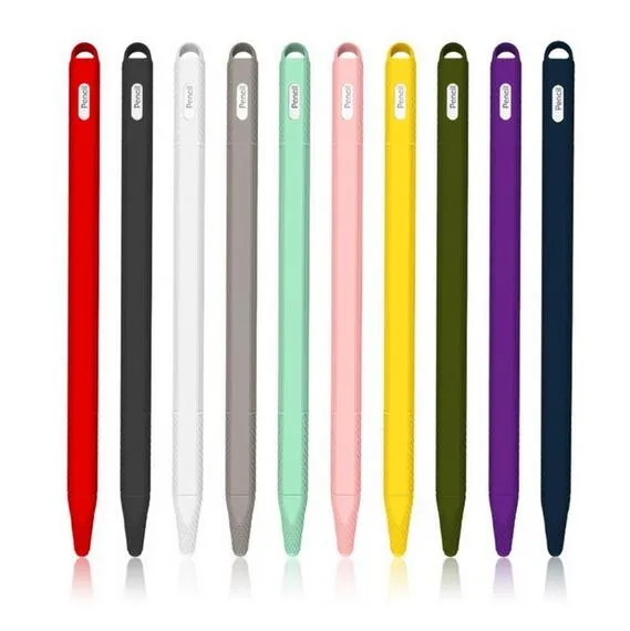リンゴ鉛筆2プロテクターのための柔らかいシリコーン互換ケースカバーiPadタブレットタッチペンのスタイラス保護スリーブホルダーカバー
