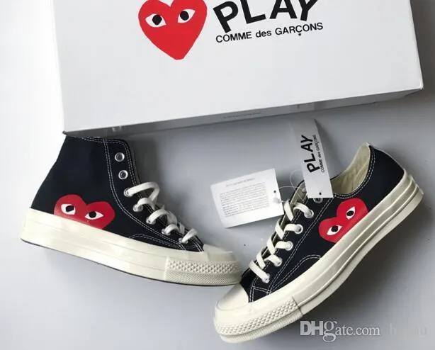 pulmón Molesto Escuchando 2019 New Play All Stars Shoe CDG Canvas Converse With Eyes Hearts Brand  Beige Black Designer Casual Running Skateboard Sneakers 35 44 From  Nike_running_shoe, $36.27 | DHgate.Com