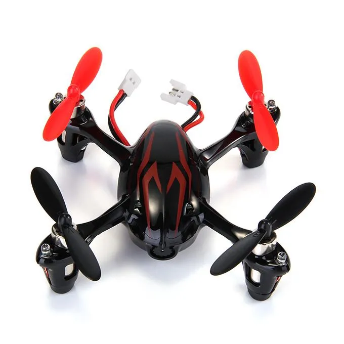 Hubsan X4 H107C 4CH RC クアッドコプター 2.4G 6 軸 Gryo 2.0MP カメラ RTF - ブラックレッド