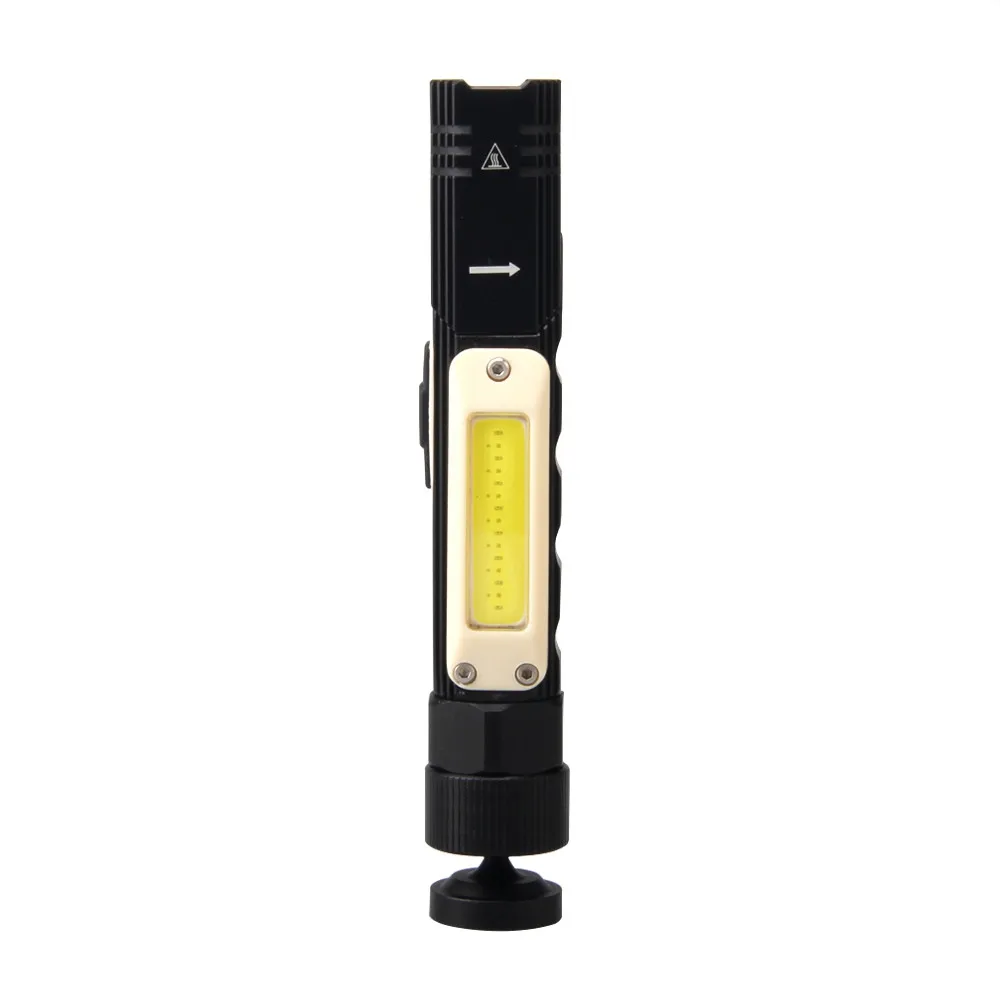 UltraFire COB LED 500LM 90 회전 5-SPEED USB 자석 야외 2-IN-1 작업 등