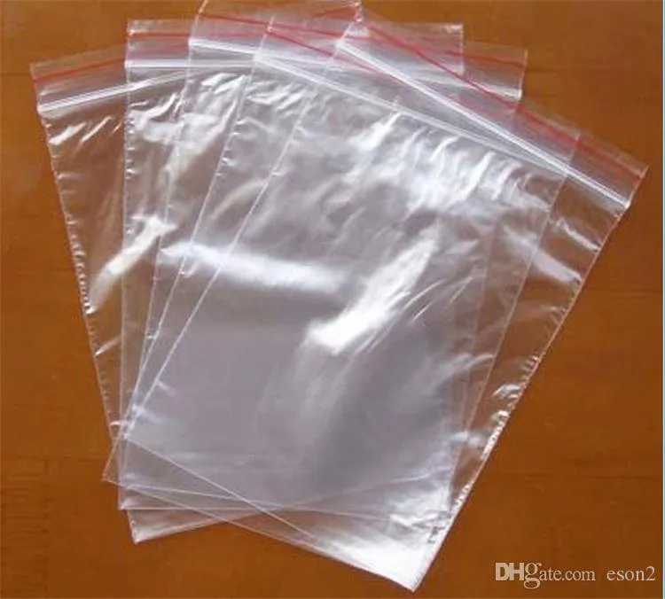 PE Clear Plastic Bags Zipper Poly OPP Self Adhesive Seal Packing Package Packaging For Retail