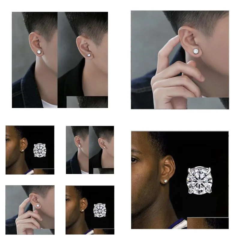 8mm mens earrings hotsell