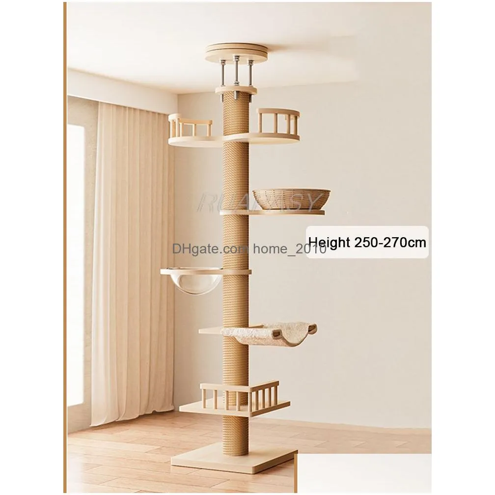 Adjustable Height Bird Cage Stand Tower With Multilevel Climbing Tree Cozy Hammock Shelf And Pet Drop Floor To Ceiling Activity Center From Home 2010 132.86 DHgate.Com