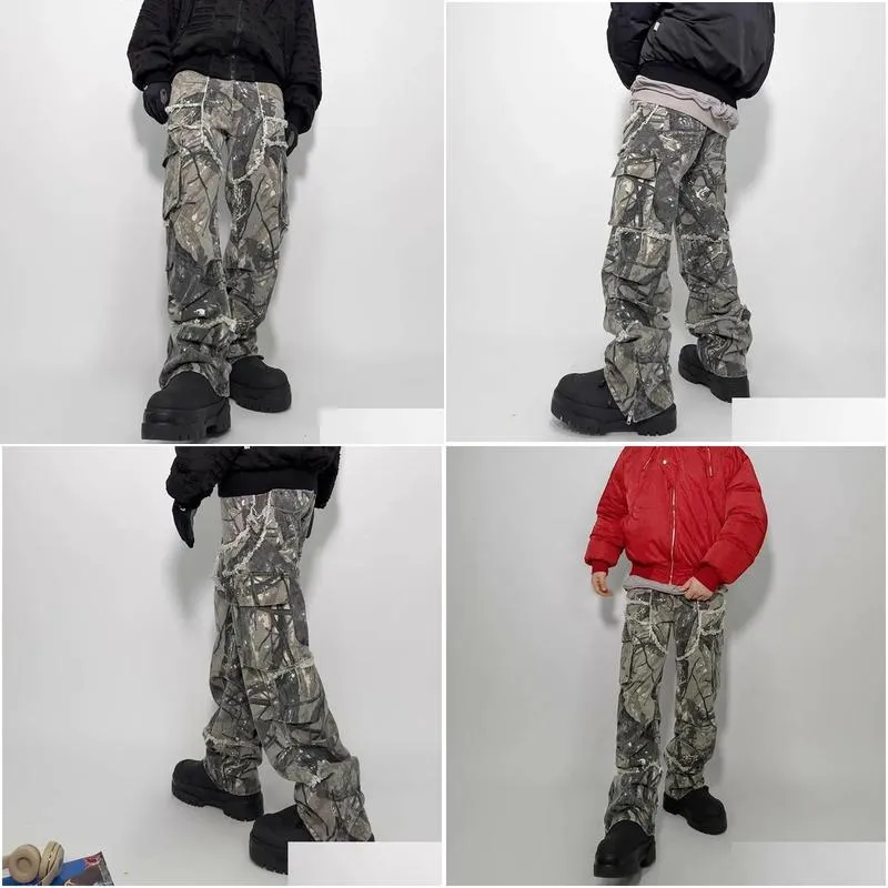 【KOOLOSET】Jungle Camo Cargo Pants DHgate.com:Mens Loose Fit Cargo Pants - Jungle Camo Print