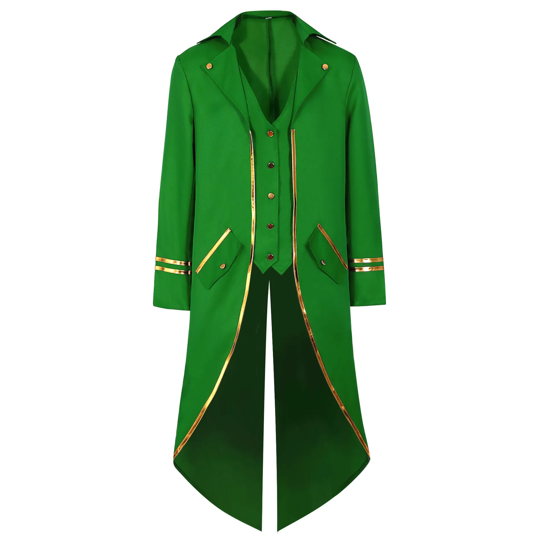 2024 New European and American Men woman Coat Medieval Tailcoat Halloween cosplay Carnival Clothing