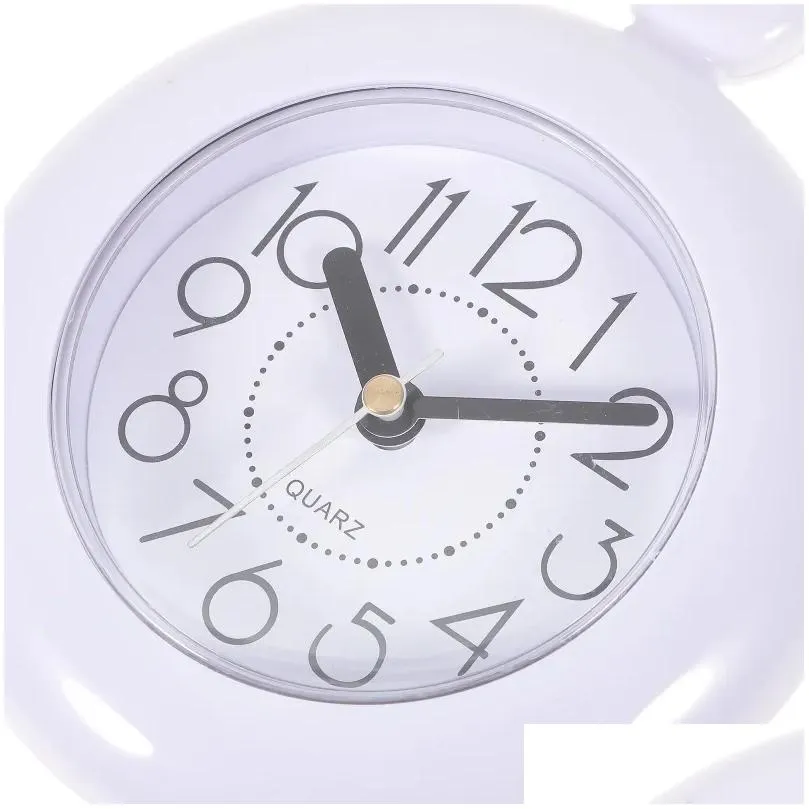 Wall Clocks Bathroom Waterproof Clock Alarm For Kids Hanging Mute Decorate Plastic Child