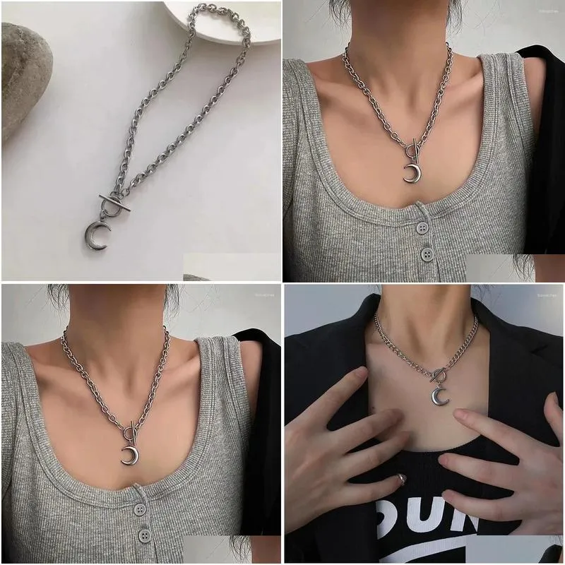 Pendant Necklaces Fashion Punk Hollow Love Heart For Men Women Minimalist Rock Choker Necklace Cool Jewelry