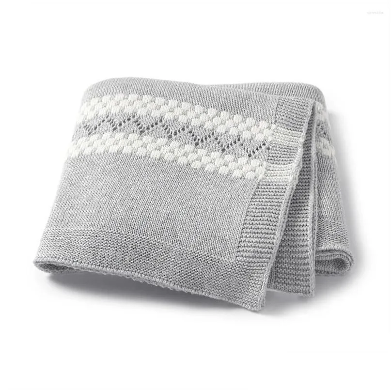 Blankets Born Baby Birth Knit Blanket Stuff For Infant Summer Male Stroller Cover Super Soft Bath Towel Room Throw Kid Bedding Swaddle