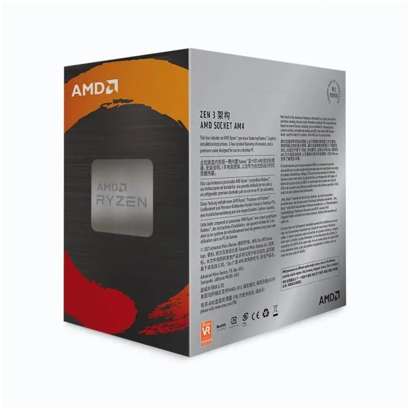 cpus ryzen 5 5600g r5 box cpu desktop processor socket am4 39ghz sixcore twelvethread 65w ddr4 231117