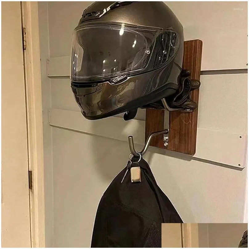 Motorcycle Helmets Hanger Wall Mount Motorbike Wall-Mounted Hook Holder Stand Cycle Storage Rack
