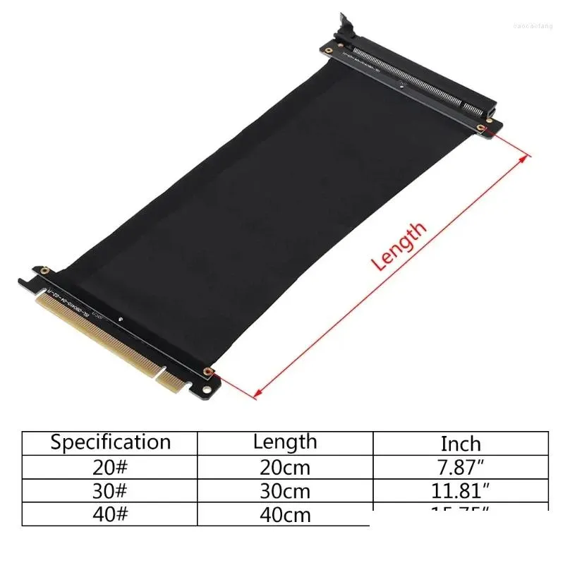 Computer Cables PCI-E 16X PCI For Express Flexible Cable High Speed Extension Port Adapter Riser Card Connector Replacement Durable