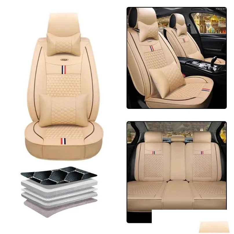 Car Seat Covers PU Leather Universal Cover For Infiniti All Model QX56 QX60 QX70 QX80 Q45 Q50 Sport Q60 Coupe High-end Luxury