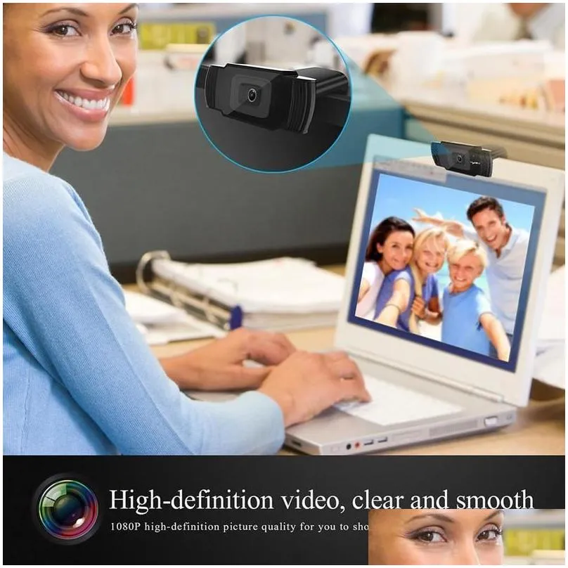 Webcams Webcam 1080p Computer Camera USB 4k Web Camera 60fps with microphone full hd 1080p webcam for pc Laptop 720P