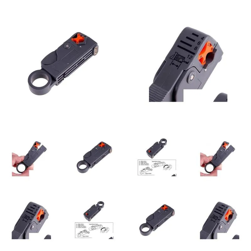 Wholesale - Rotary Coaxial Cable Stripper Cutter Tool For RG59/6/58 #1786