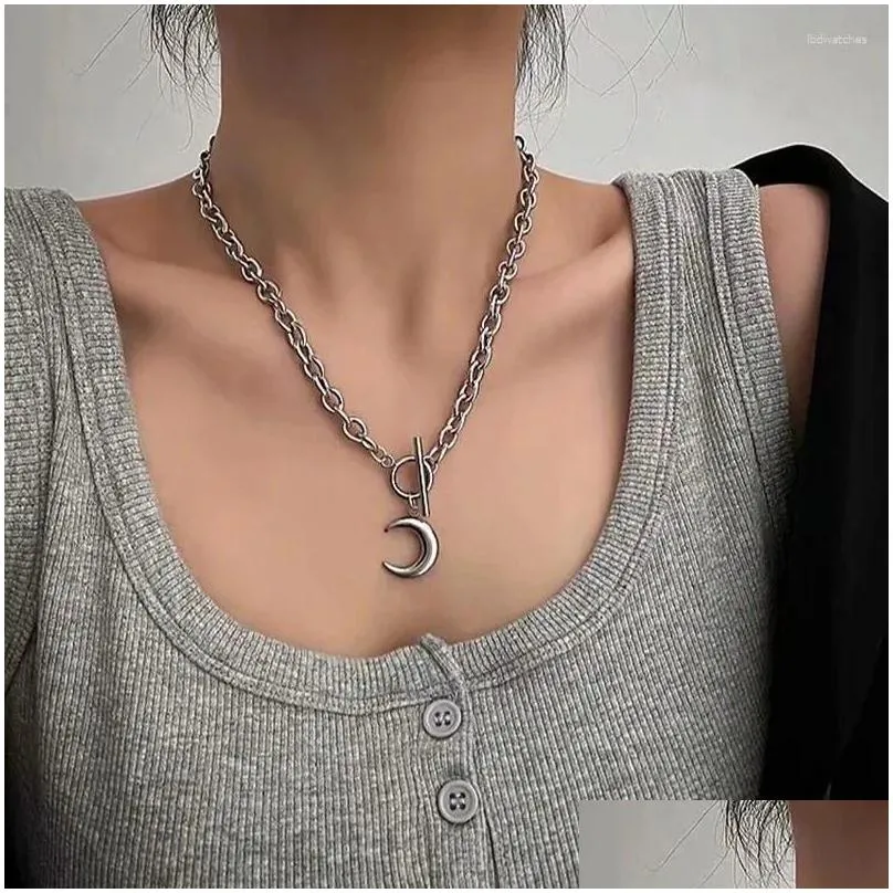 Pendant Necklaces Fashion Punk Hollow Love Heart For Men Women Minimalist Rock Choker Necklace Cool Jewelry
