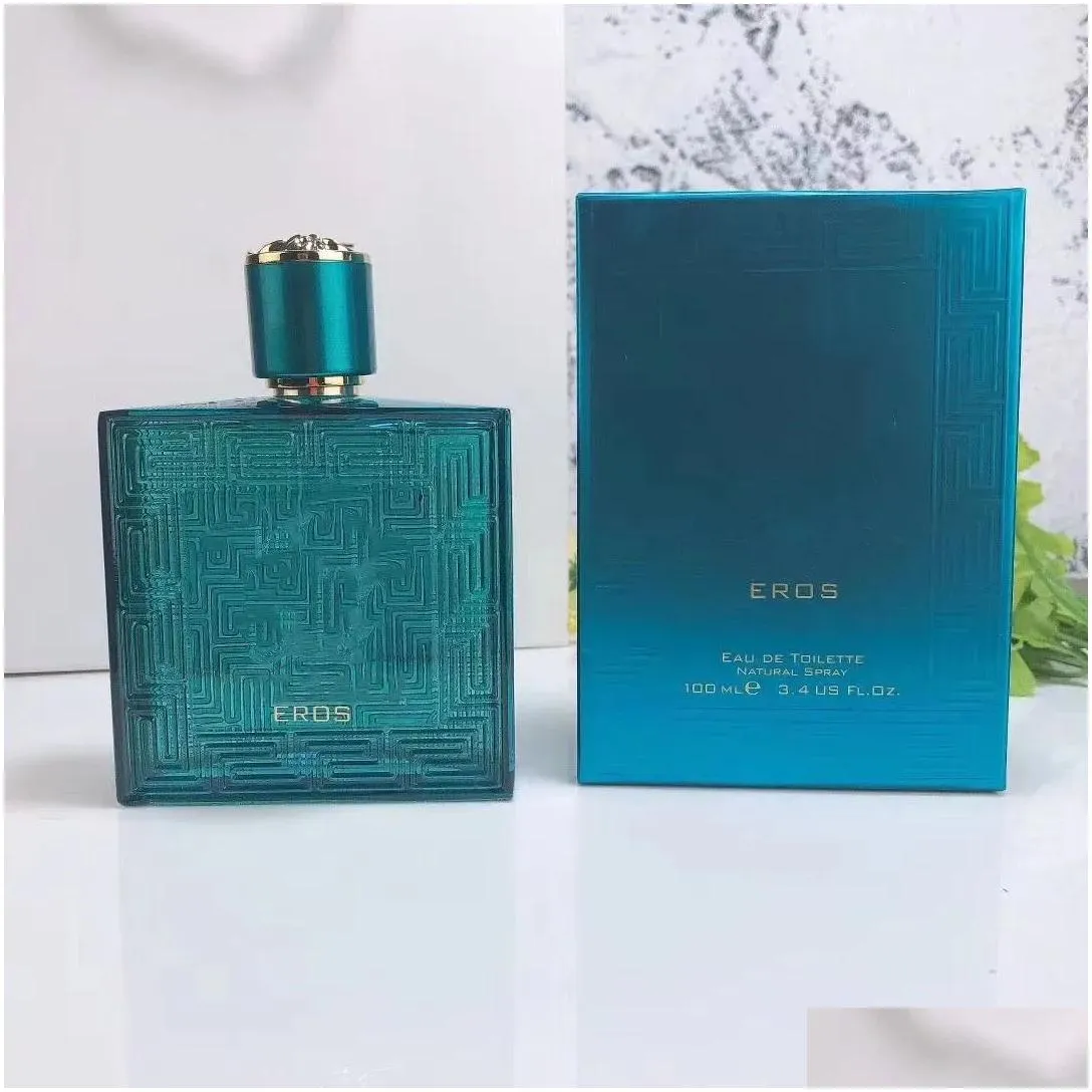 Luxury Brand Eros Men perfume 100ml Blue eau de toilette Long Lasting Smell edt eros love flame red bottle fragrance Spray cologne fast