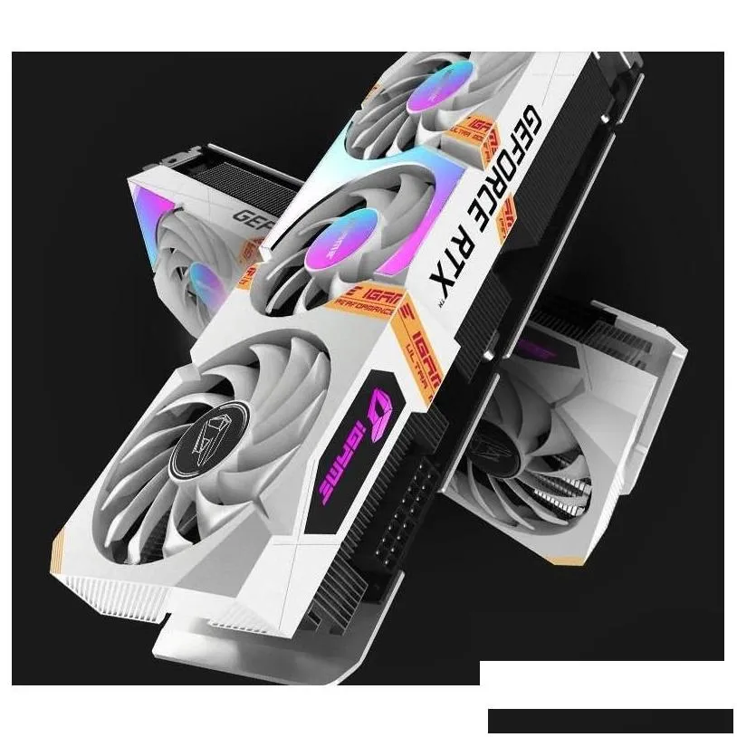 Graphics Cards Colorf Rtx3060/Ti Card Bl-In Ad Vcan Gaming Desktop Computer White Independent 2060 Drop Delivery Computers Networking