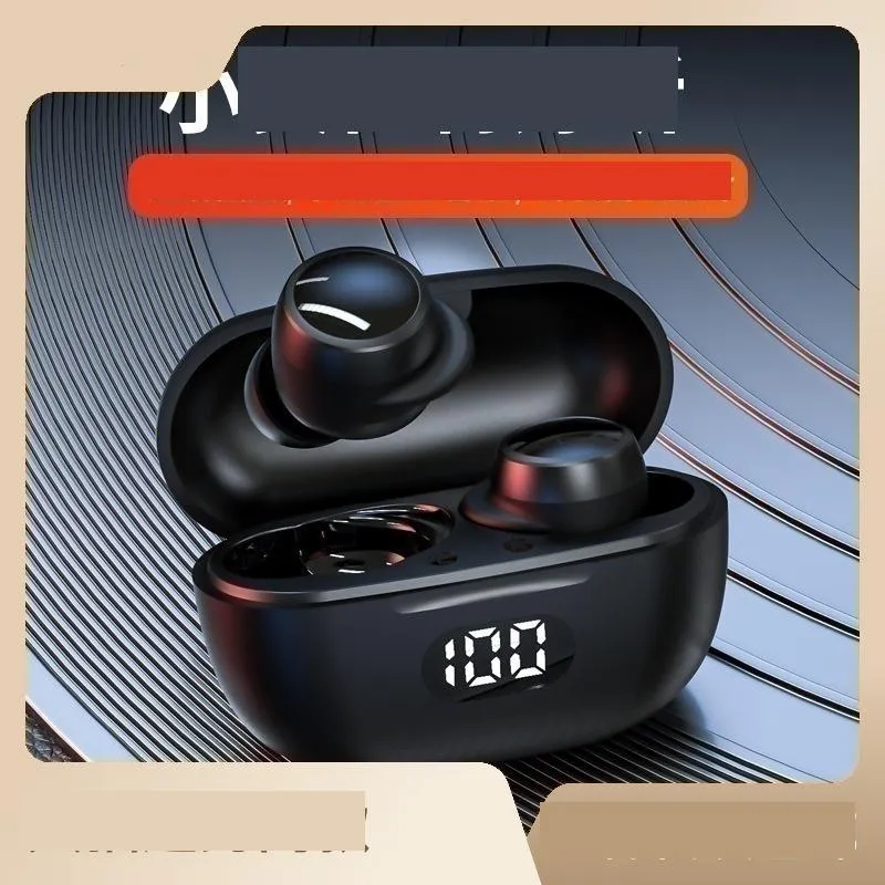 tws wireless bluetooth headphones mini digital display hifi sports in-ear noise-cancelling wireless headphones