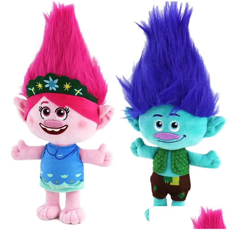 35cm TROLLS Plush Doll Stuffed Animals Toy For Kids Christmas Gifts