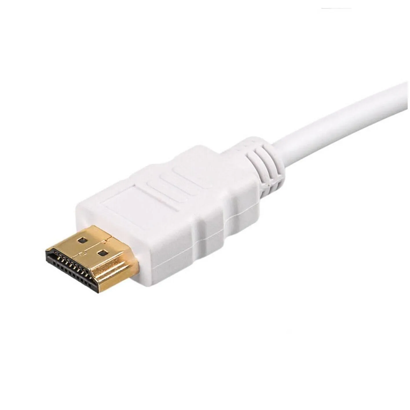 Computer Cables Connectors New 1080P Male To Vga Female Video Cord Converter Adapter With O Port Support Micro Usb Power Supply For Pc