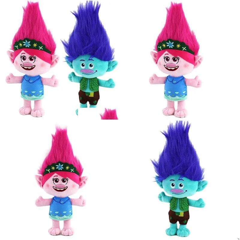 35cm TROLLS Plush Doll Stuffed Animals Toy For Kids Christmas Gifts