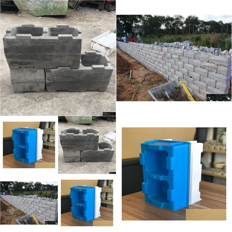 hollow interlocking brick mold for building house 400200200mm9317558