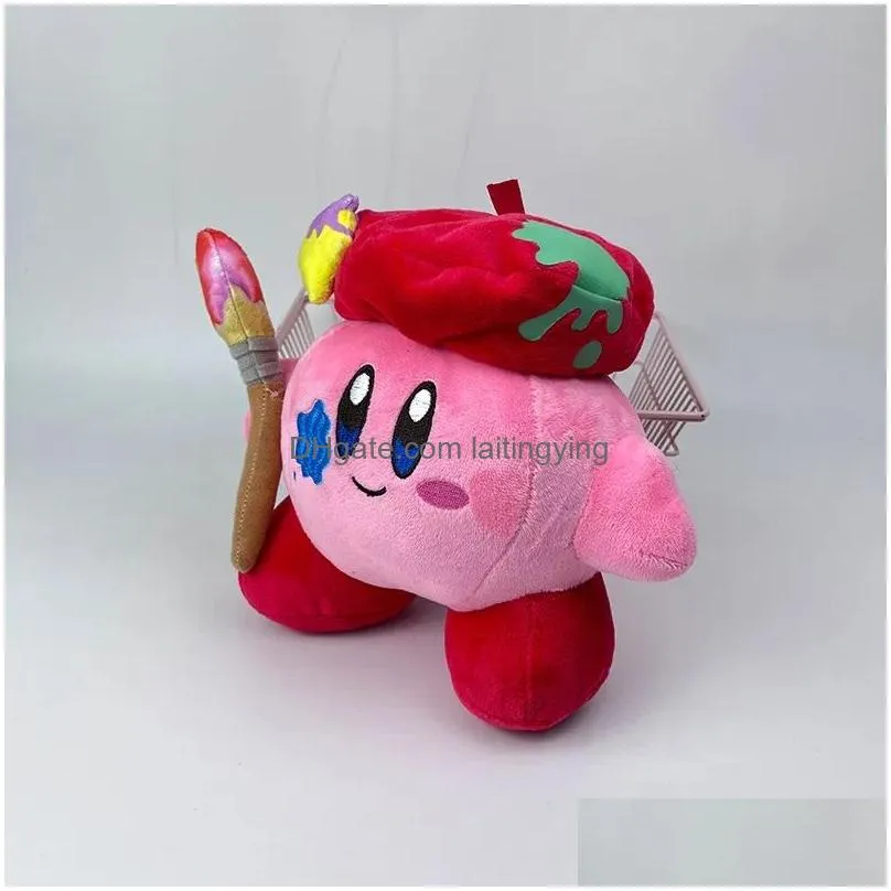 wholesale anime products painter kirby plush toys childrens games playmates holiday gifts room ornaments
