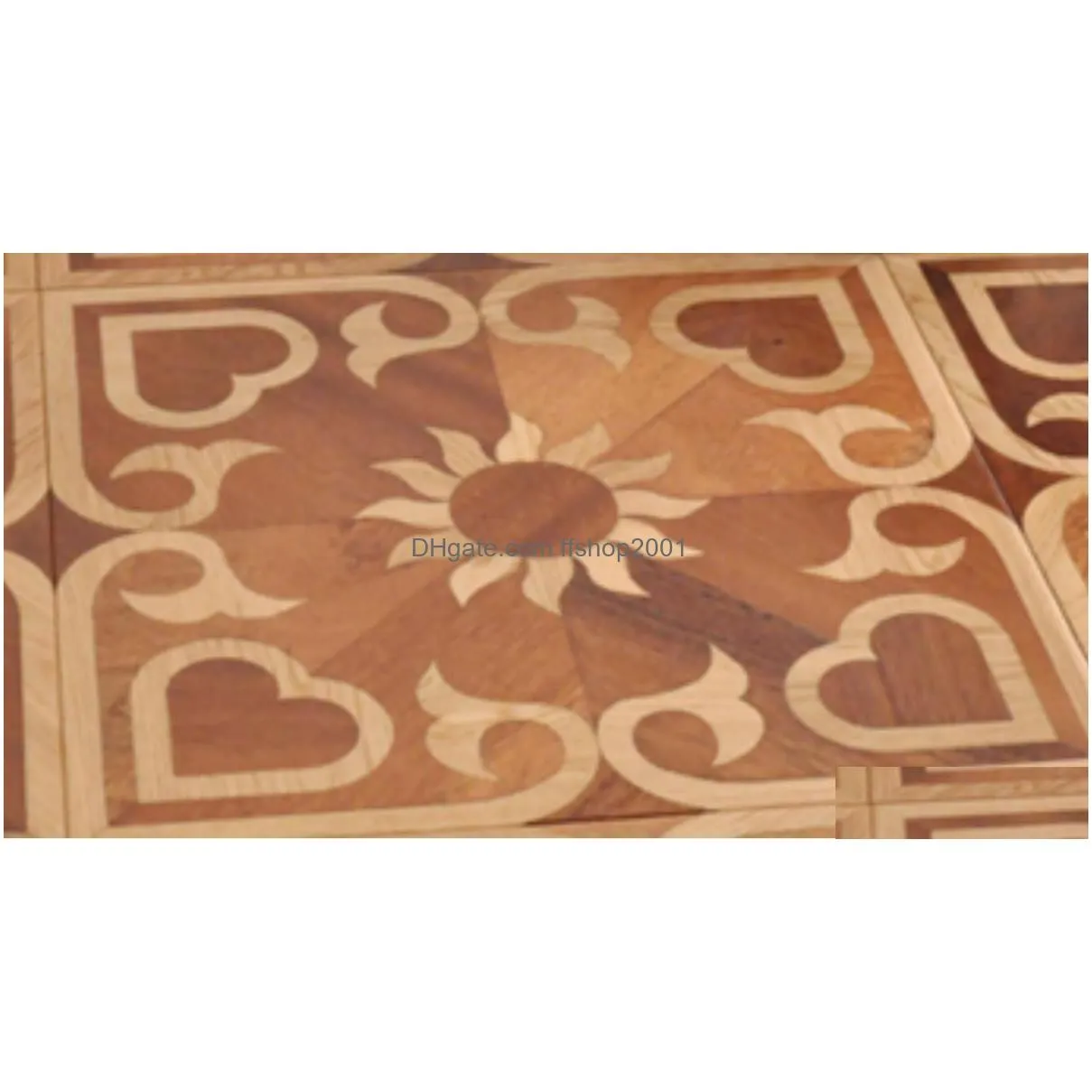 sunflower pattern art parquet flooring balsamo red color smooth surface burma teak engineered wood floor canada maple real timber