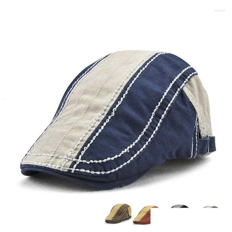 Berets 2023 Jamont Vintage Men Baret Sboy Hats Classic Caps Bere Hat Casquette Homme Marque Luxe Flat Cap Drop Delivery Dhfst