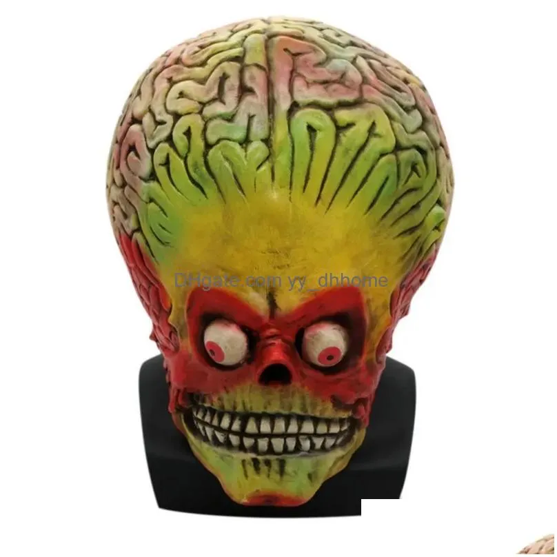 halloween party skull mask horror alien mask personality funny novelty party decoration latex party mask... y200103