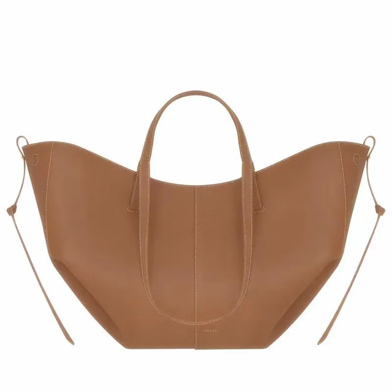High End Fashionable New Polen Shoulder Cyme Full Grain Leather Designer Crossbody Bag Magnetic Buckle Closure Women's Large Handbag