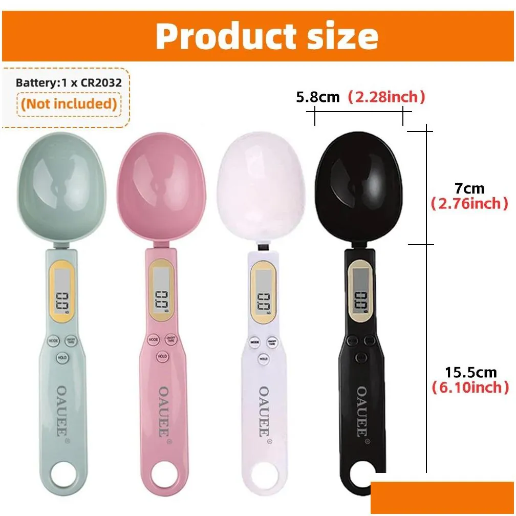 measuring tools electronic kitchen scale 500g 0.1g lcd digital measuring food flour digital spoon scale mini kitchen tool for milk coffee