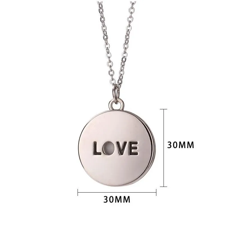 sublimation hollow heart necklace love lover love necklace decoration gift gift