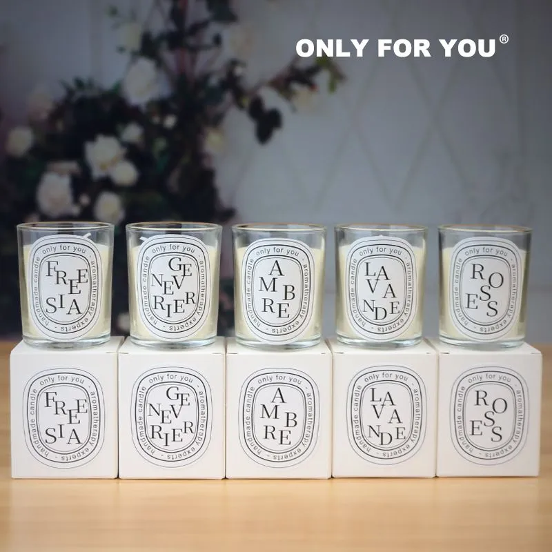 2023 Transparent Aromatherapy Candle with Hand Gift Return Fragrance European Romantic Candle Lampholder Queen`s Day